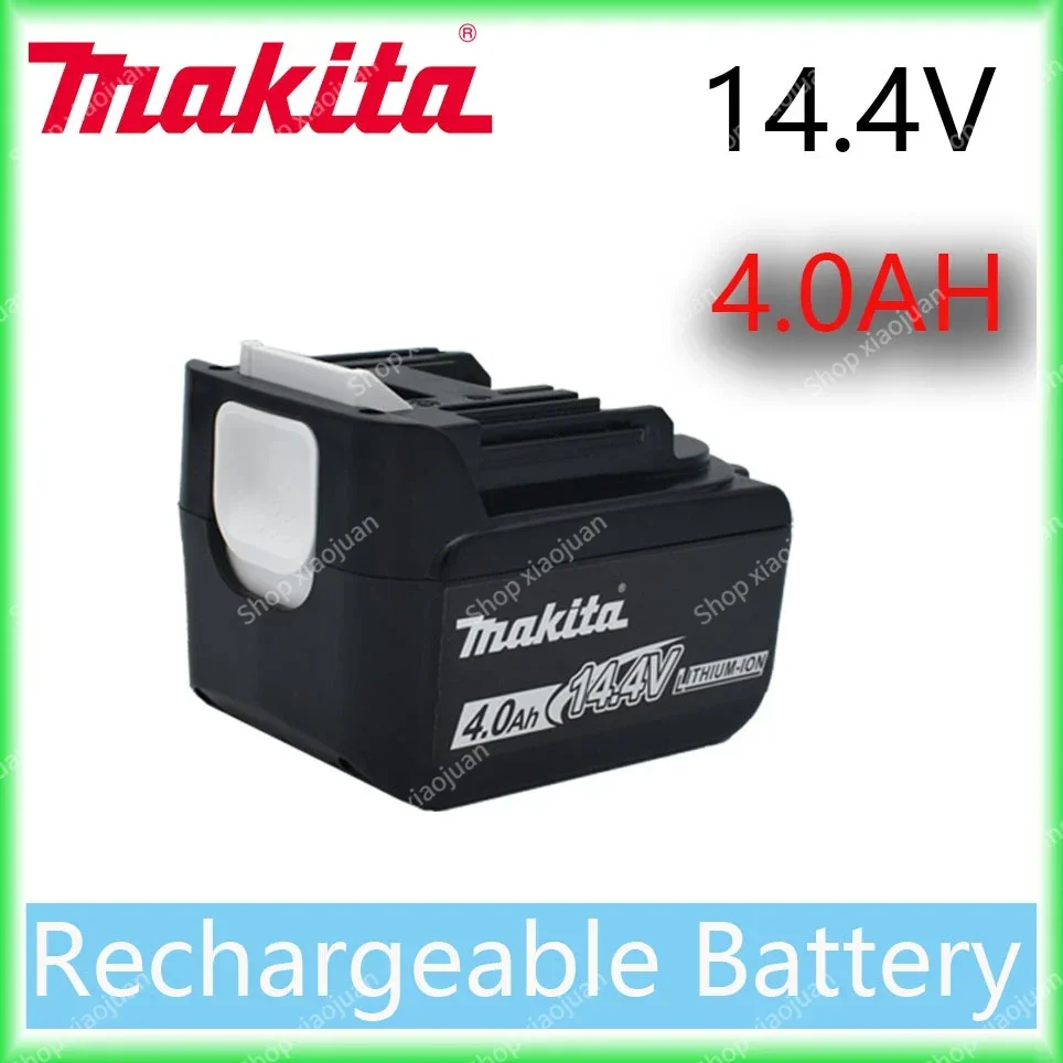 Batterie aste pour Makita, indicateur LED, 4,0 Ah, 14.4V, BL1430, BL1415, BL1440, 196875-4, 194558-0, 195444-8