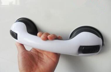 Barrière Gratis Leuning Veiligheid Non-Slip Bad Douche Wc Grab Rail Bars Voor Ouderen Uitschakelen Helper Glazen Deur Zuig cup Handvat: black