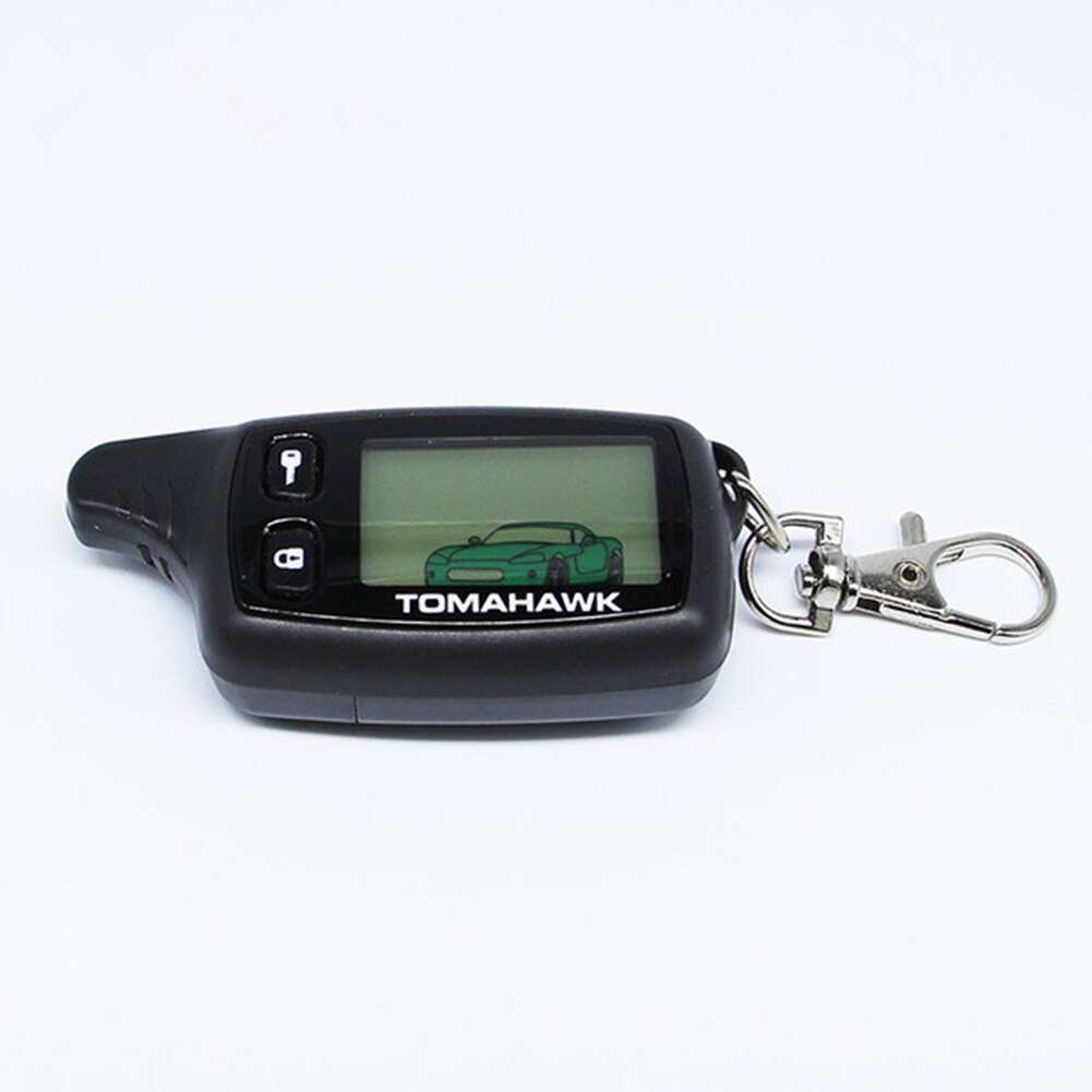 LCD Remote For Tomahawk TW9010 for Tomahawk 9010 Two Way Car Alarm System Russian For Tomahawk TW 9010 Keychain
