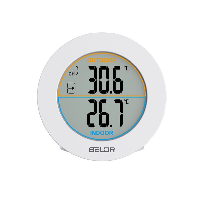 Table Wireless Thermometer LCD Display Indoor Outdoor Sensor Temperature Sensor