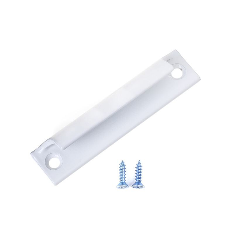 Aluminum Alloy Push-pull Balcony Gate Window Pulls Knob Furniture Sliding Door Pull Window Handle for interior glass window: White