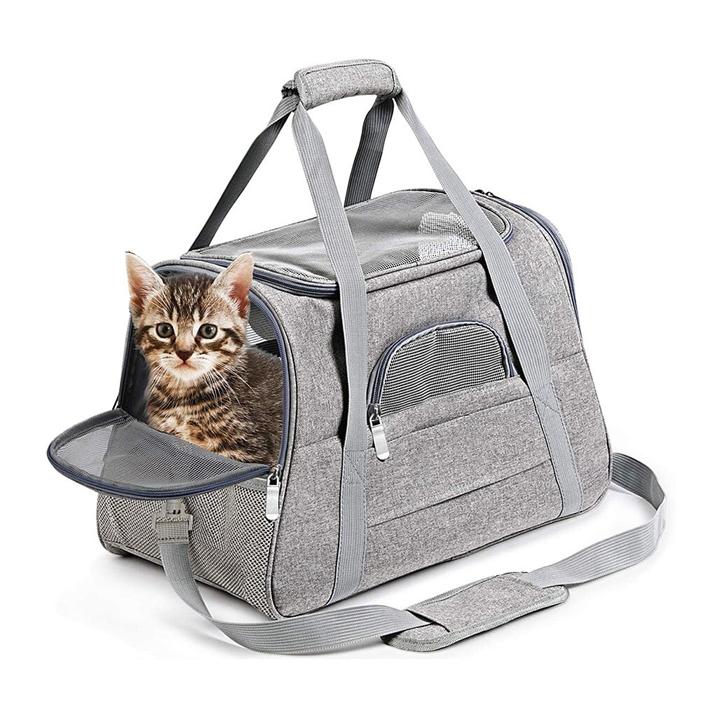 Draagbare Kat Bag Dog Carrier Tassen Outdoor Reizen Ademend Grote Capaciteit Handtas Rugzak Voor Puppy Kitten Kat Handtas