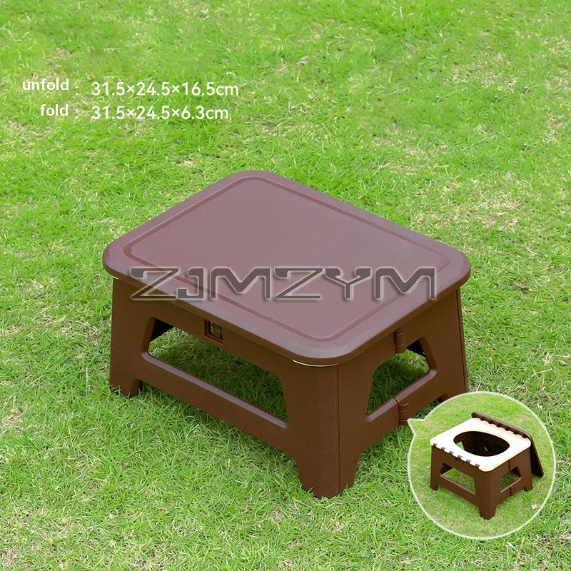 Outdoor Car Toilet Camping Toilet Stool Adult Portable Folding Ladies Travel Emergency Mobile Toilet,변기, 화장실: Light Grey