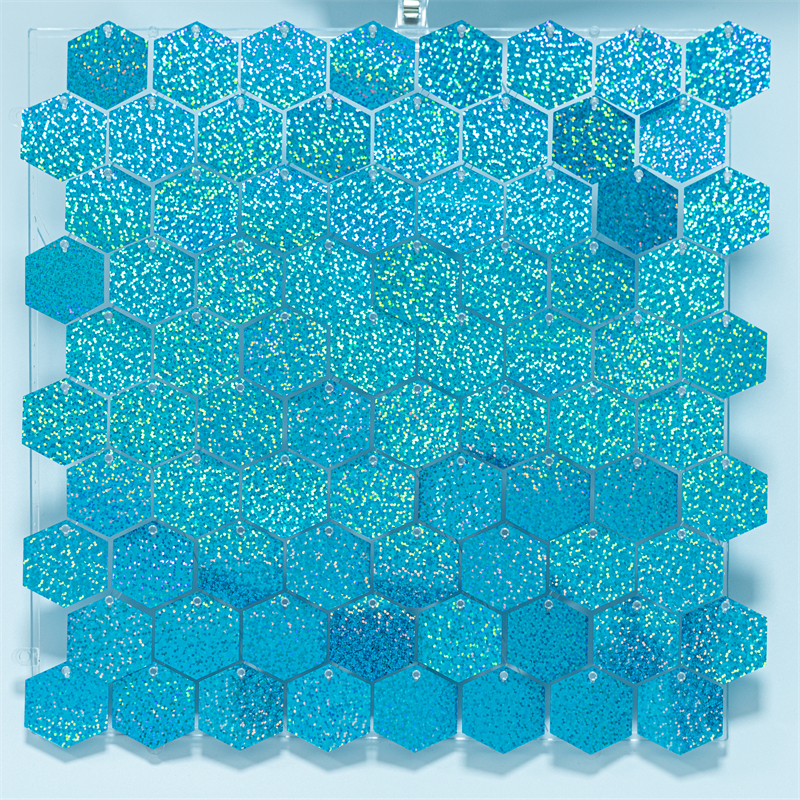 12PCS Hexagon Glitter Sequins Party Backdrop Shimmer Wall Panels Wedding Birthday Christmas Event Decorations Reusable Wall: Light Grey