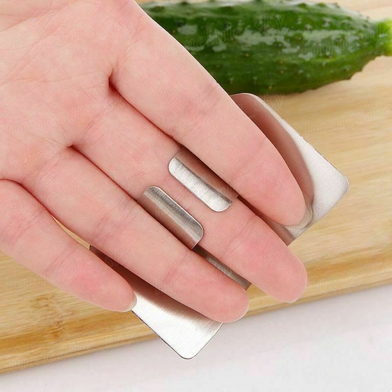 Rustfrit stål køkkenværktøj hånd fingerbeskytter kniv skåret skive sikker beskyttelse