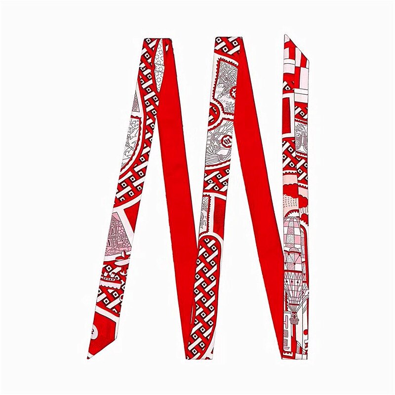 Nouvelle multifonctionnel foulard en soie 200 cm Skinny écharpe femmes sac rubans femme ceinture foulards et enveloppes pour dames: 5