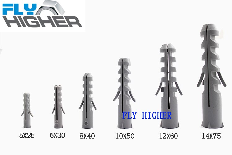 Plasterboard/Conrete/Brick Nylon Plug Easy Anchor with screw and hammer