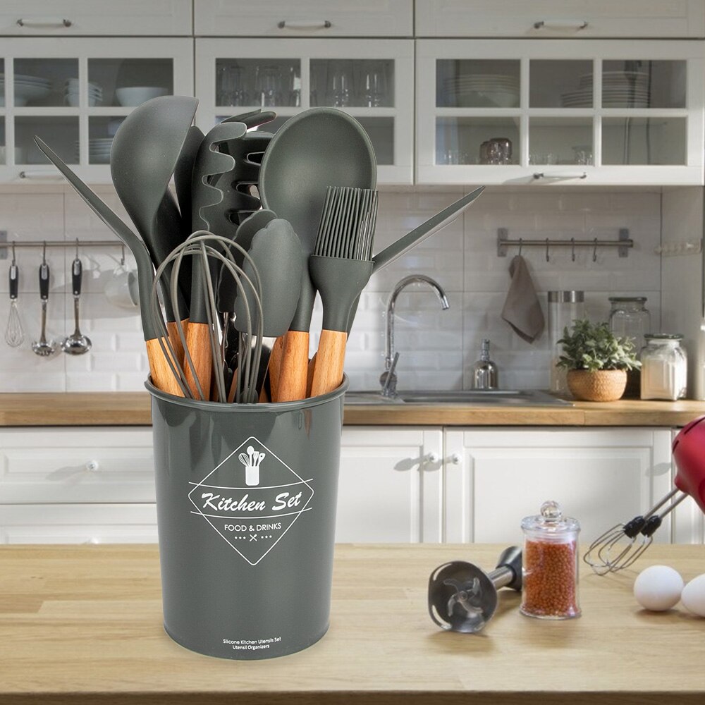 Silicone Cooking Utensils Set Kitchen Tools Cooking Sets Kitchen Utensils Silicone Kitchen Accessories Cooking Silicone Spatula