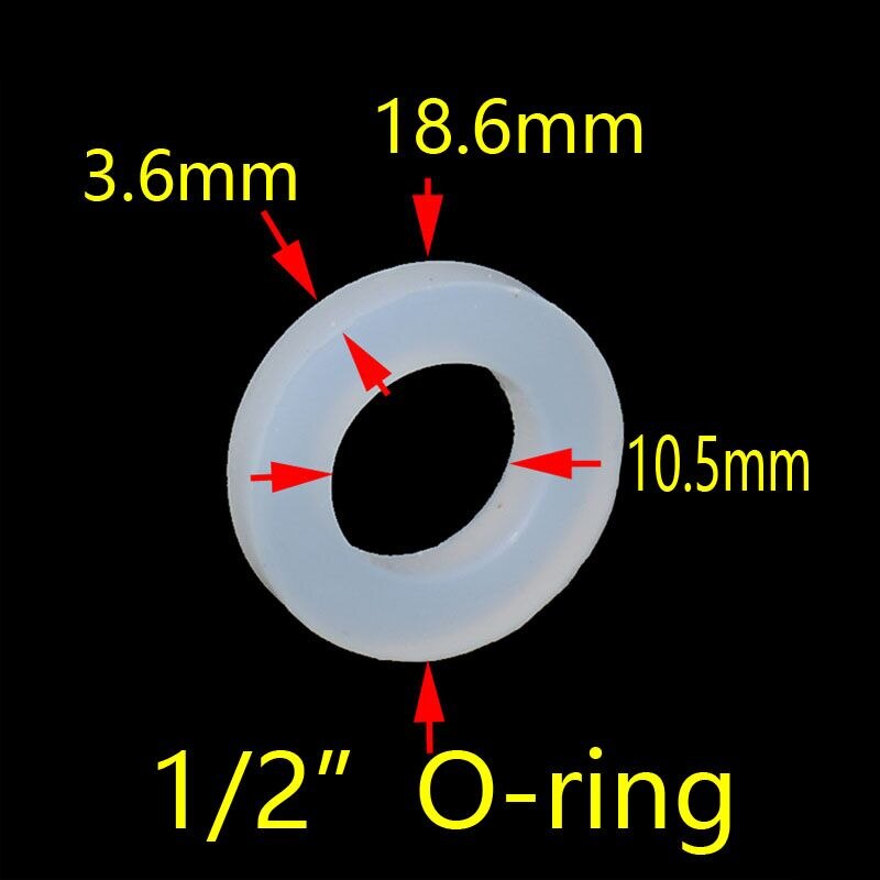 1/2" Seal ring Silica gel O-ring quick fitting adapter Garden 1/2" connector adapter 10pcs