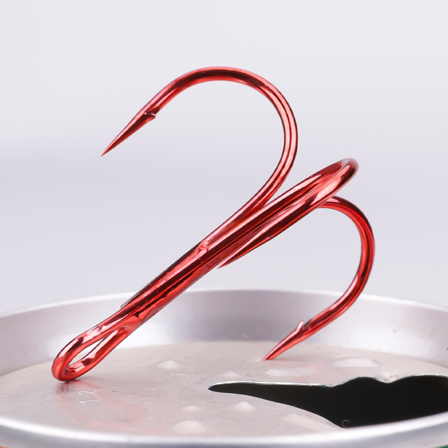 Ami da trekking rossi pesce re 2/0 #-6 # ami da pesca in acqua salata ami da pesca in acciaio ad contralto tenore di carbonio ami ad alta resistenza attrezzatura da pesca