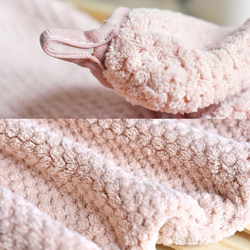 Nyligt mikrofiberhåndklæde hårtørrer håndklæder hurtig magisk tør hathætte twist hovedhåndklæde med knap
