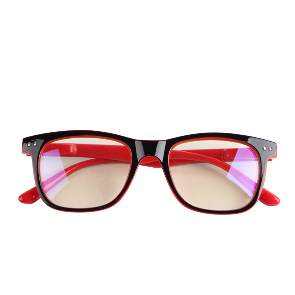 FONHCOO Anti Blue ray Radiation blue light blocking glasses unisex Square Anti eye fatigue Computer gaming goggles: Red