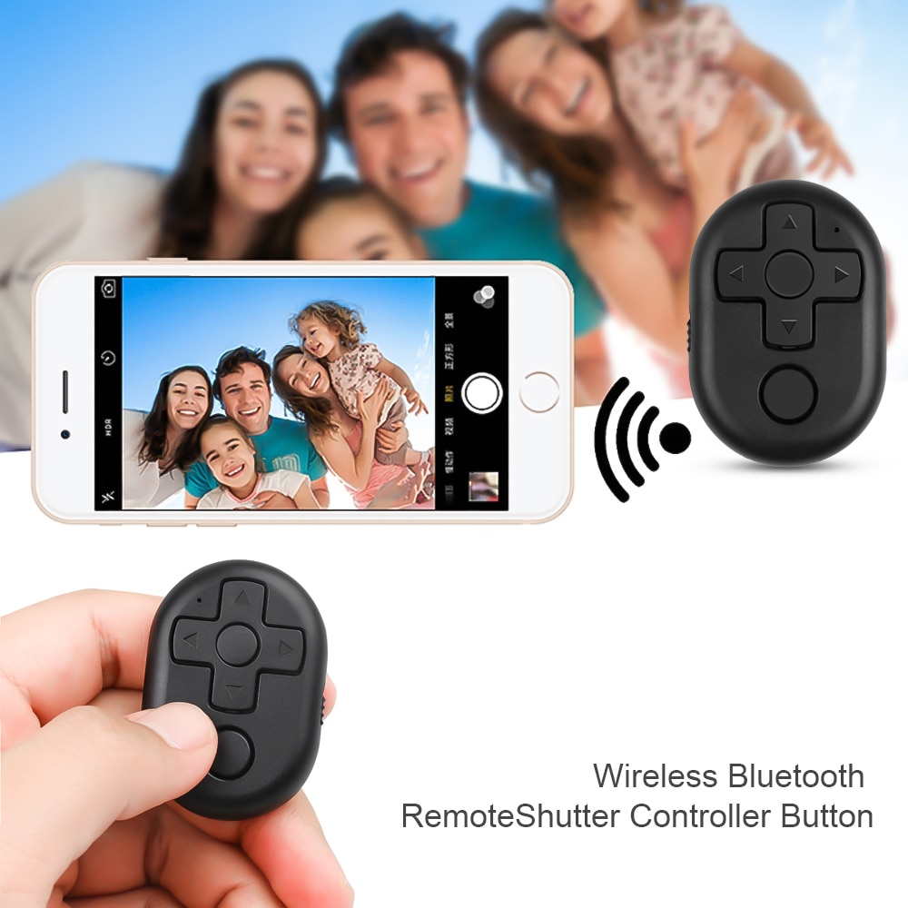 Ios Android Telefoon Draadloze Bluetooth Afstandsbediening Sluiter Controller Knop Voor Telefoon Camera Selfie Stok Zwart Wit Blauw Rood