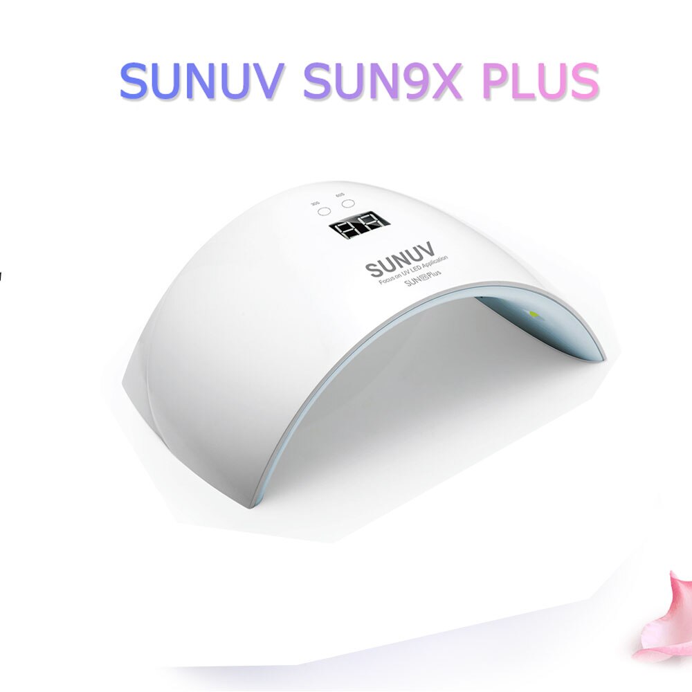 SUN9X Plus 36W LED Nagel Droger SUN9X Opgewaardeerd met LCD Timer en Knop 18 Leds Ultraviolet Nail Lamp voor gel Polish Nail Art