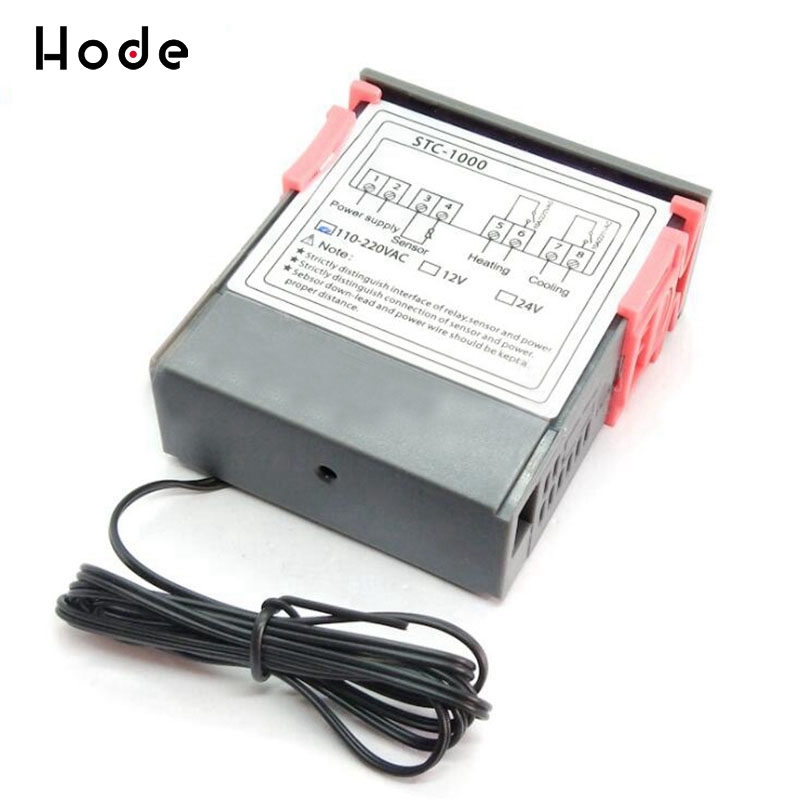 12V/24V/110V-220V thermostat stc-1000 electronic digital display microcomputer temperature controller switch Датчики температуры