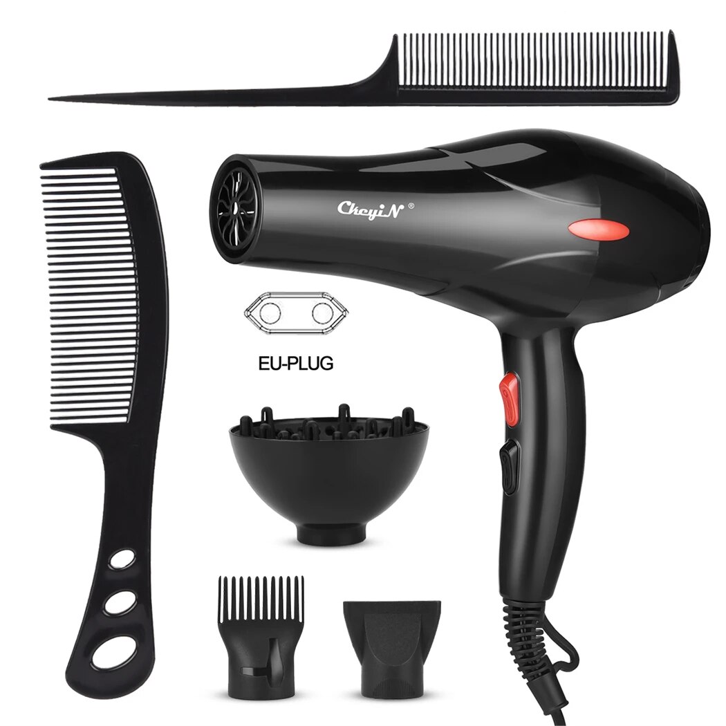 CkeyiN 1600W Haartrockner Professionelles Negativ-Ionen-Gebläse Heimgebrauch Kalt Föhnen Salon Gebläse Diffusor Konzentratordüse: Ursprünglich Titel
