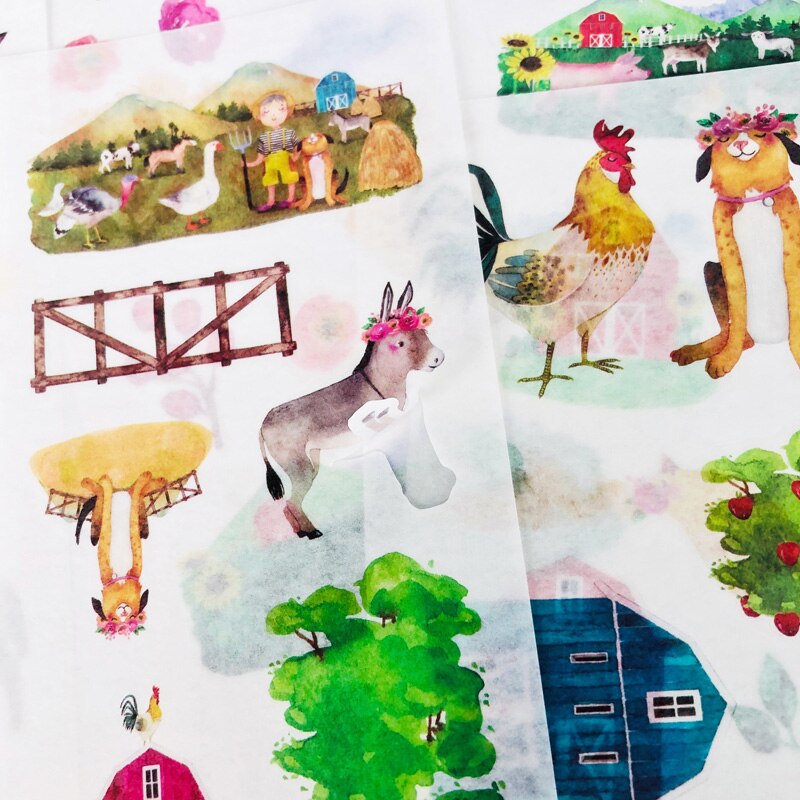 Süße Wald-Motiv-Aufkleber – 45 Stück, Perfekt Für Scrapbooking, Tagebuch, Laptop & Deko
