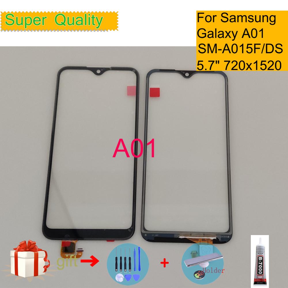Substituição para samsung galaxy a01 2019 painel digitador da tela de toque sensor a01 a015 SM-A015F/ds SM-A015G/ds frente exterior vidro