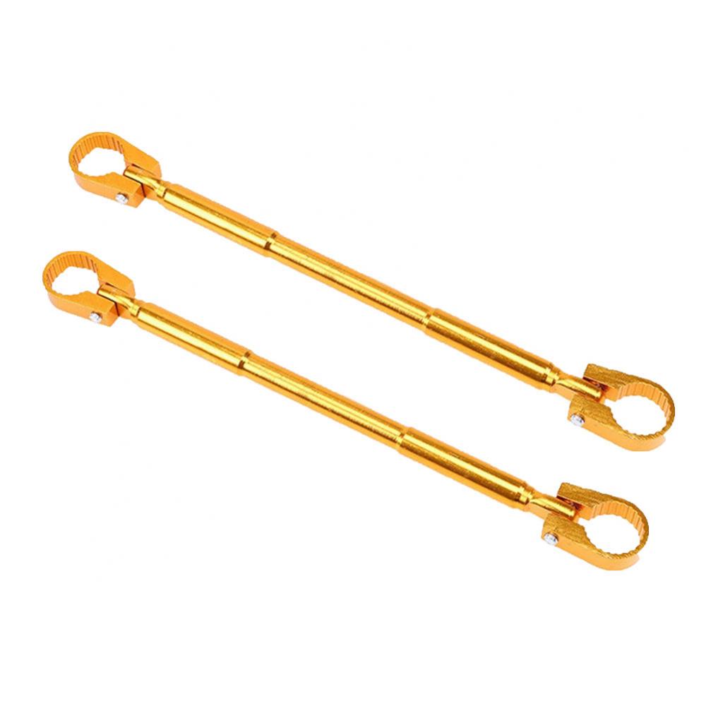 2Pcs 22mm Universal Motorcycle Aluminium Alloy Strengthen Handlebar Balance Handlebar Crossbar Motocross Handle Bar Accessories: Golden
