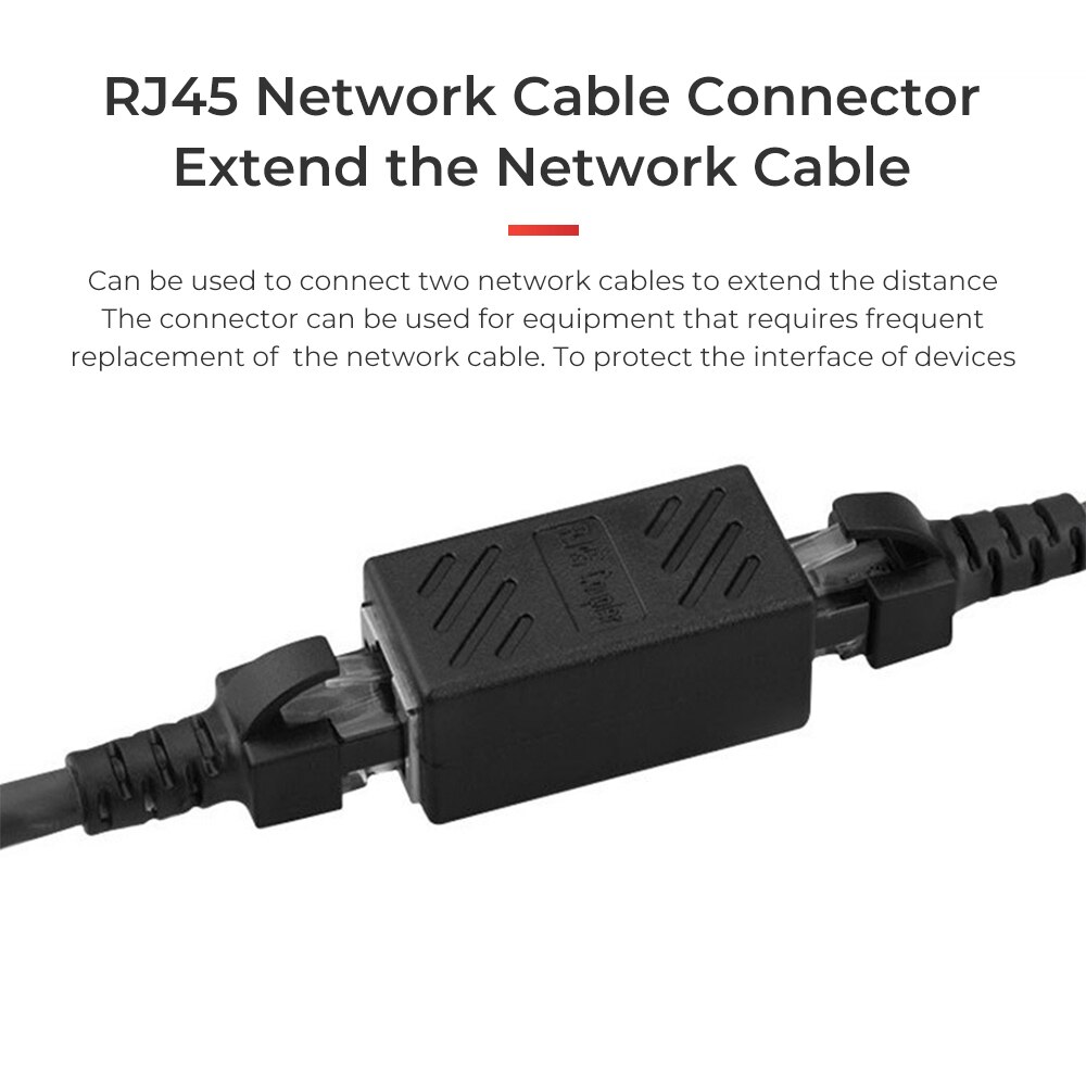 2 stk  rj45 stik netværksforlænger ethernet kabel  rj45 forlængeradapter gigabit interface hun til hun netværksstik