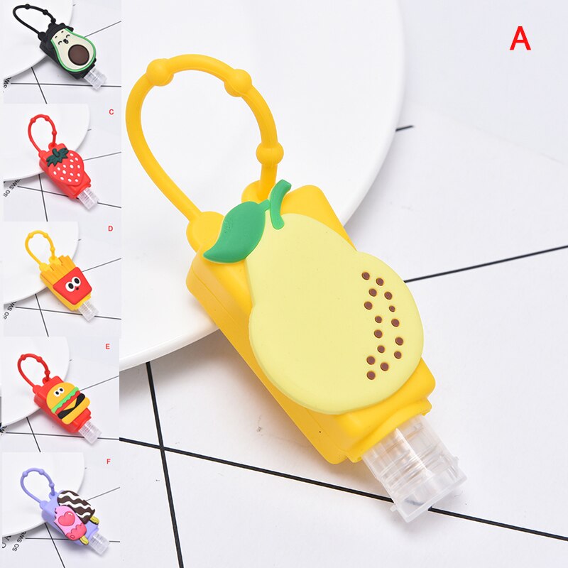 Mini soporte desinfectante de manos para fruta, soporte portátil de viaje para Gel de seguridad, contenedores para dispensador de jabón líquido, soporte para manos, 30ml, 1 ud.
