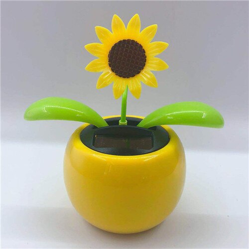 Funny Solar Powered Dancing Flower Swinging Toys Vibrant Automobile Dashboard Family Balcony Decoration For Friend: 4