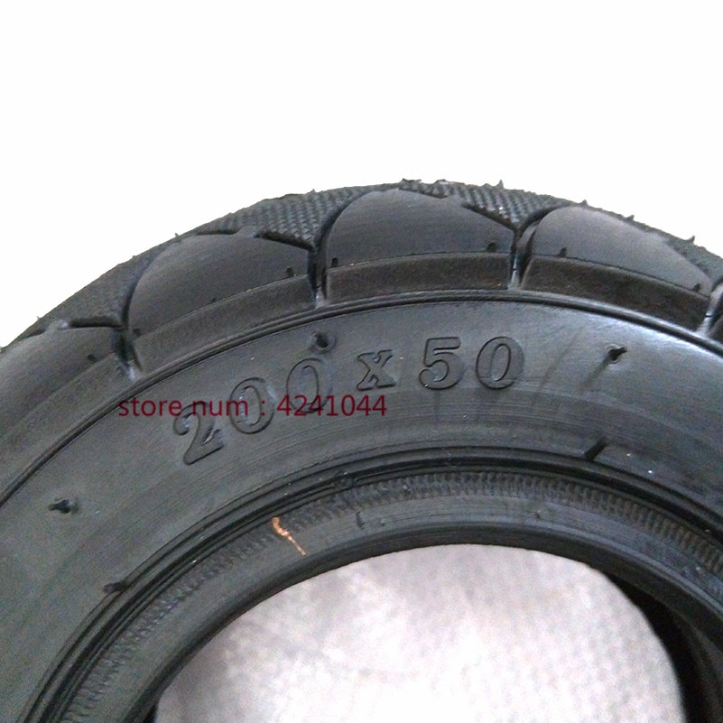 Neumático de moto eléctrica 200x50 (8x2) 8 "Scooter Eléctrico E100 E125 E200 Scooter sólido/neumático relleno de espuma 2 colores seleccionables