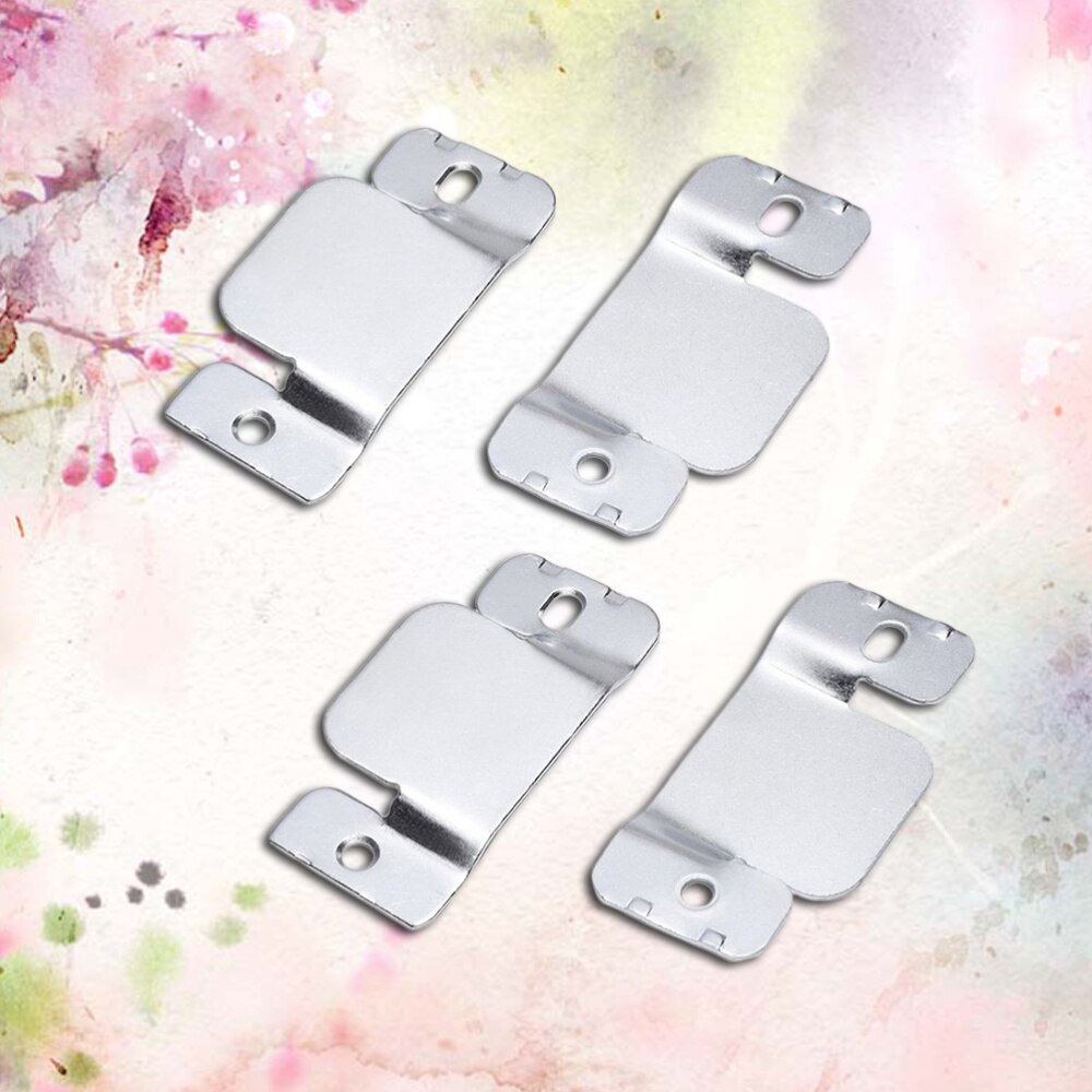 10pcs Furniture Connector Metal Universal Sectional Sofa Interlocking with 20 Screws Accessories (Silver)