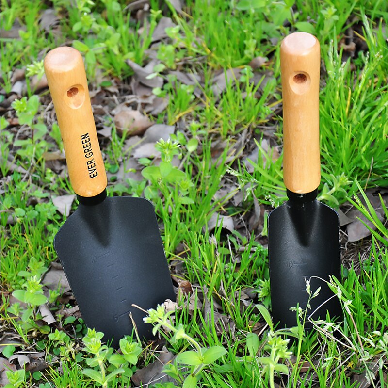Acier au carbone forgin manche en bois antidérapant pelle épaissie pour assurer la plantation de longue durée