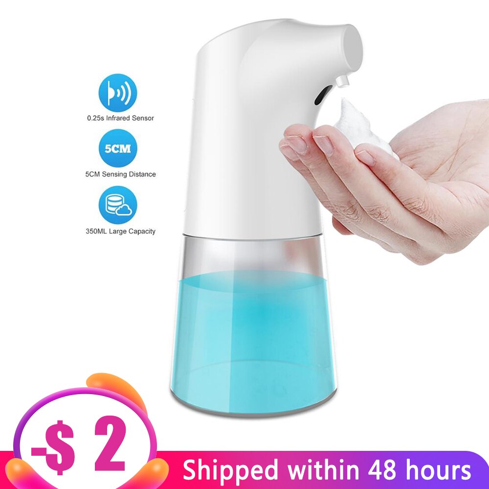Intelligent Automatic Liquid Soap Dispenser Induction Foaming Hand Washing Device for Kitchen Bathroom (Without Liquid)