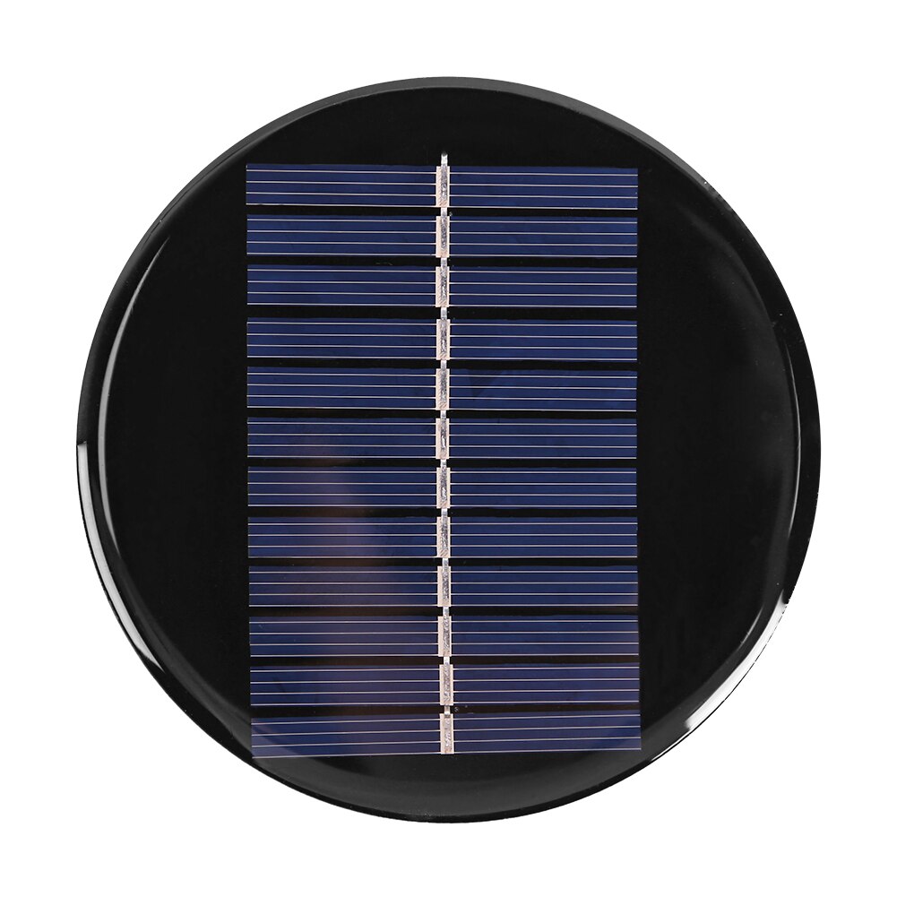 6V 0.8W Solar Cell Module Circle Round Epoxy BoardEpoxy Polysilicon Solar Panel Module 100mm Dia for DIY