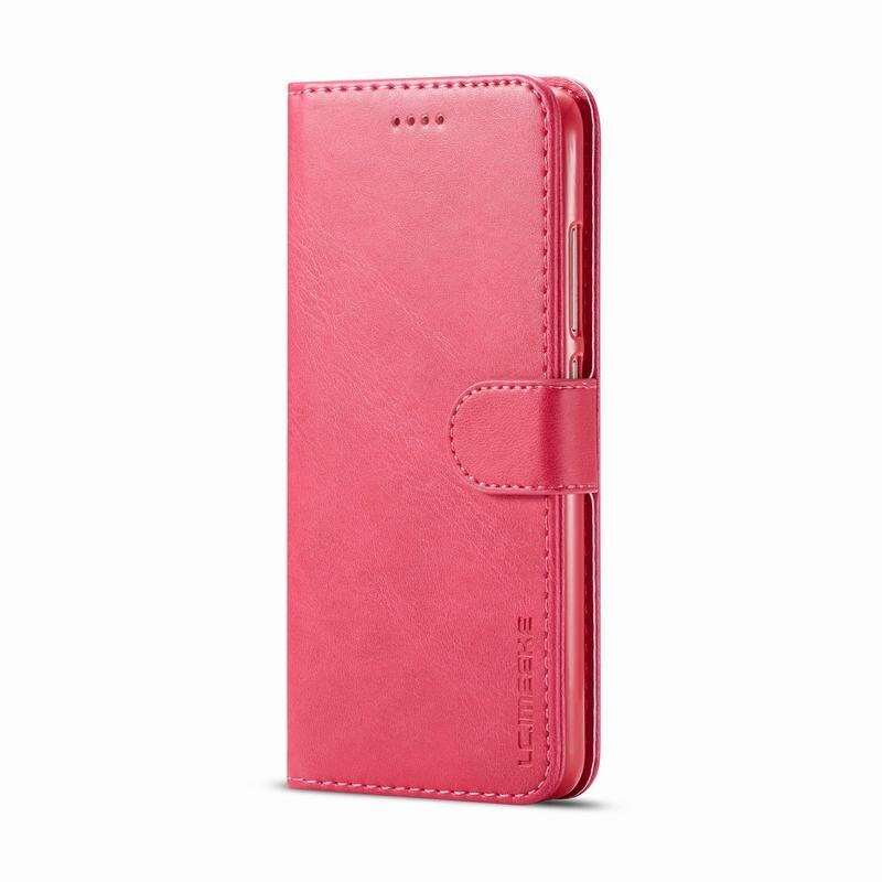 Gevallen Voor Samsung Galaxy A40 S Cover Case Luxe Magneet Flip Stand Zakelijke Portemonnee Lederen Telefoon Tas Voor Samsung Een 40 A40S Coque: For A40S / Rose Red
