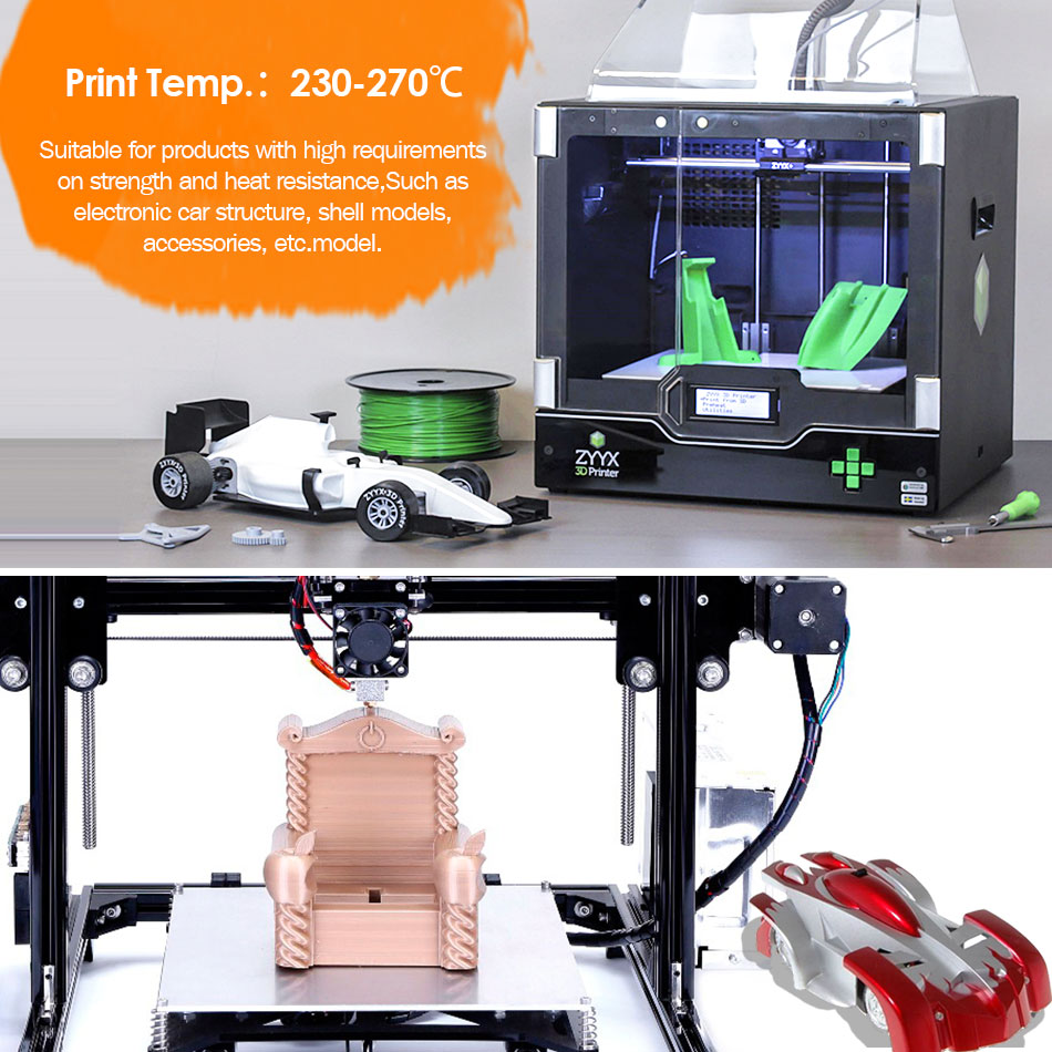 SUNLU-filamento ABS Plus para impresora 3d, materiales de impresión 3D de 1,75 MM, buena dureza, plástico ABS de alta temperatura