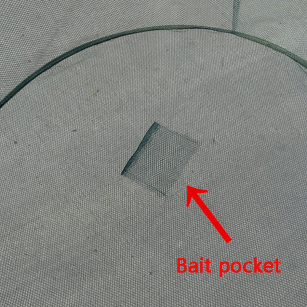 Fishing Net Foldable Net Fishing Landing Net Prawn Bait Crab Shrimp Pier Harbour Pond Mesh