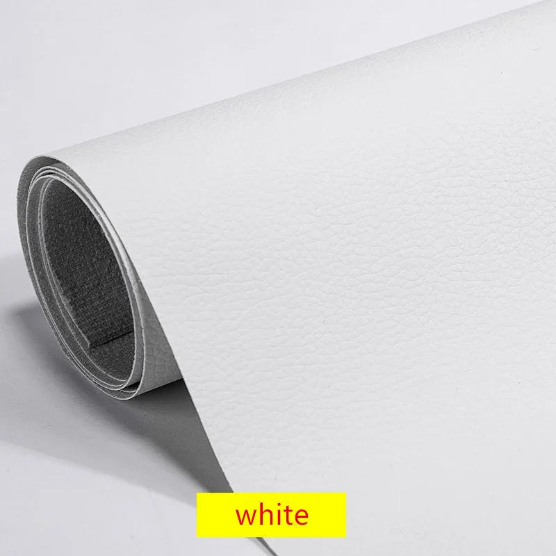 Lederen reparatiepatch voor banken Grote zelfklevende PU-leer voor bank Autostoelen Meubilair Bank Vinyl Stoelen Schoenen Stof Fix: 20x30cm / Ivoor