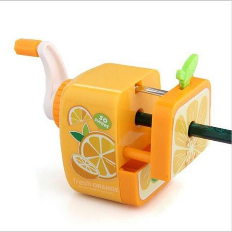 Cute Office School Fruit Hand Crank Machine Fruit Pencil Sharpener Student Pencil Sharpener Pencil Machine