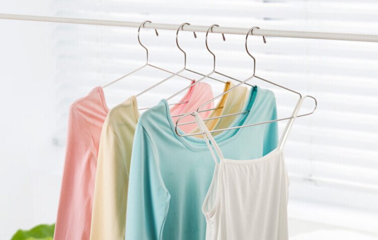 20 stuks 32/42cm kledinghangers met groef / roestwerende roestvrijstalen hanger (  (20 stuks/partij)