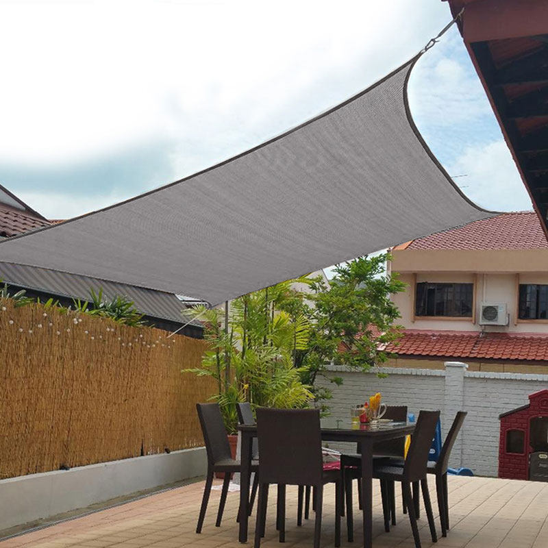 Waterproof Sun Shelter Rectangle Square Shade Sail Garden Terrace Canopy Pool Yard Car Plant Sail Awnings Sunshade Outdoor Camp