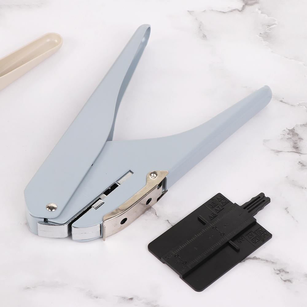 Paddestoel Gat T-Type Kantoor Stempels Papier Cutter Losse Vel Diy Schoolbenodigdheden Scrapbooking Puncher Binding Gaten