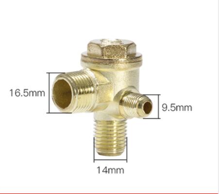 1/8 "3/8" 1/2 "9X10X13X14X16X19X20Mm M/F Draad Air Compressor Fittings Buitendraad Terugslagklep 1/8" Female X 3/8 "Man X 1/2" Mannelijke: Black