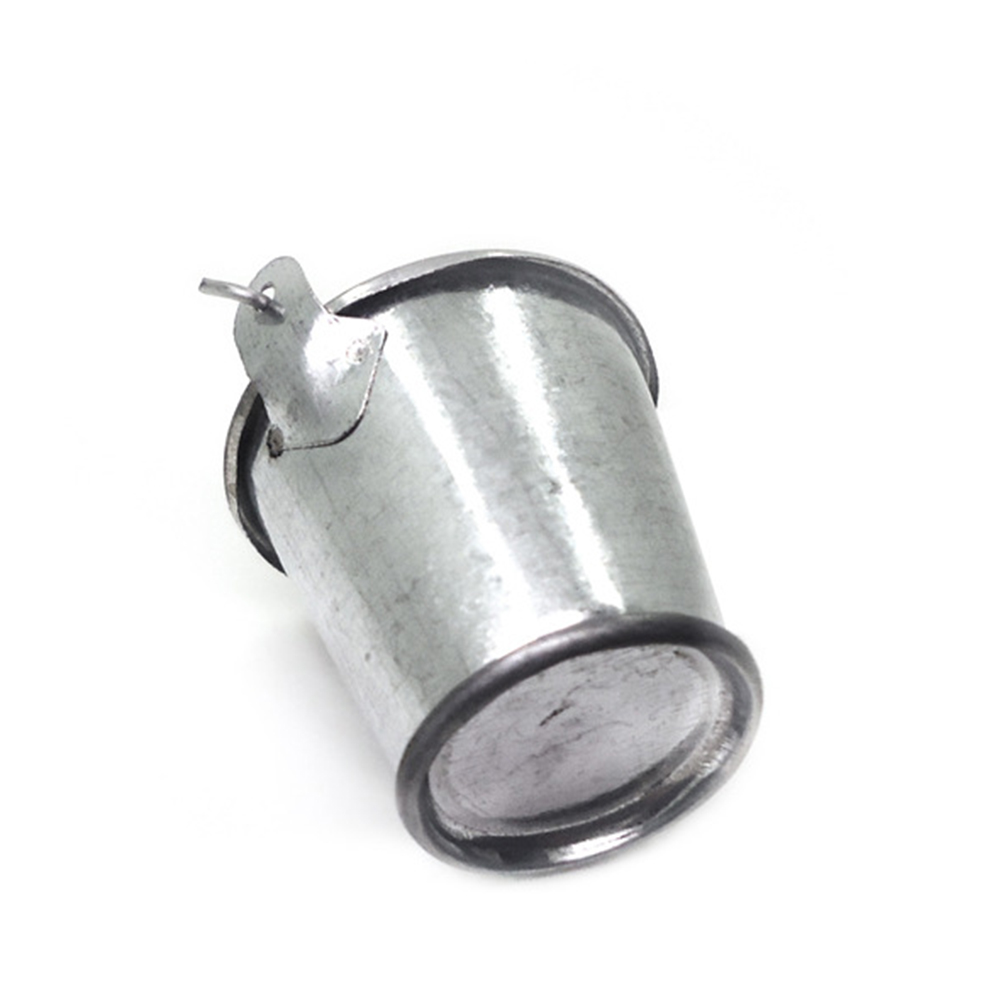 2 Stuks Mini Gegalvaniseerd Emmers Tin Emmer Emmer Model Mini Tuin Miniatuur Metalen Emmers Kind