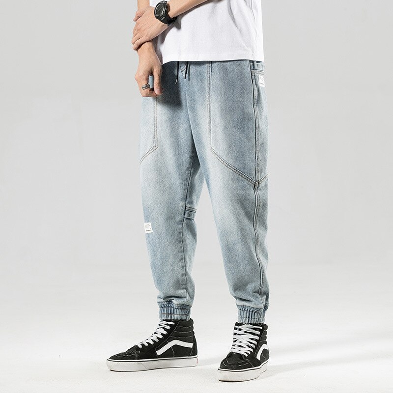 Firmranch Frühling/Sommer Männer Fett Bruder Plus Größe verlieren Harlan Kleine Gerade Leggings Jeans Beiläufige verlieren Hosen Denim Hosen