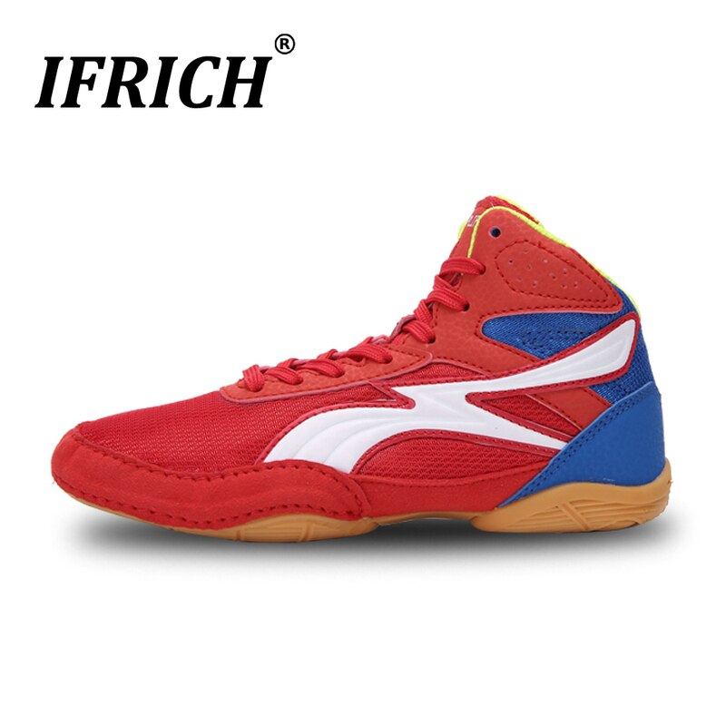 Kid's Wrestling Shoes Boys Girls Fighting Boxing Boots High Top Athletics Training Sport Sneakers Wrestling Boots