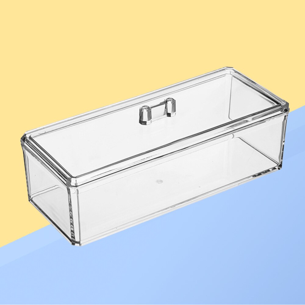 1 Pc Acrylic Transparency Food Storage Box Rectangle Tea Bag Organizer Kitchen Sorting Container with Cover