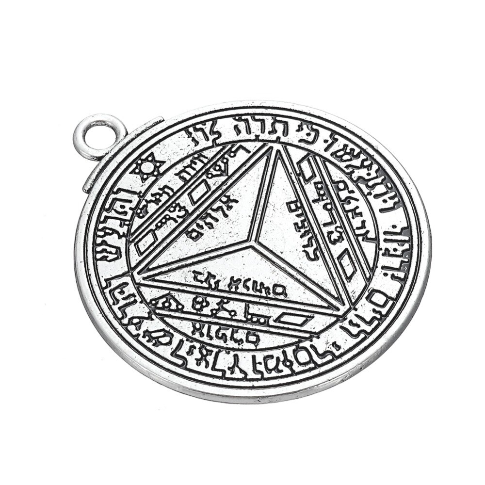 Dawapara Pentacolo di Saturno Talismano Chiave di Salomone messaggio tibetano di fascini e pendenti