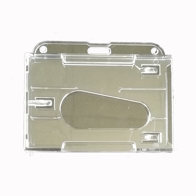 Clear Transparent ID Card Holder Protector Cover Case for Employee Badge Cards