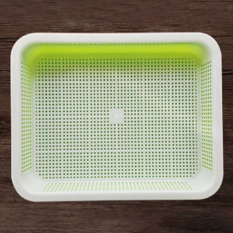 Seed Sprouter Tray with Lid BPA Free Bean Sprout Grower Sprouting Seeds Tray, Dirt Free Way and Big Capacity