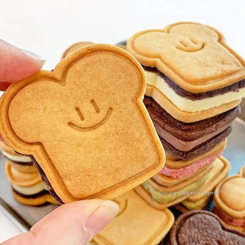Molde para galletas con cara sonriente de dibujos animados, molde para cortar galletas con forma de oso, gato, pescado, sello para pastel de Fondant, cortador de galletas, herramienta para hornear pasteles