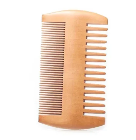Peine de madera de bolsillo, sándalo dorado y negro Natural, peines de madera de dientes súper estrechos, sin piojos estáticos, peine para Barba, peinado: YELLOW