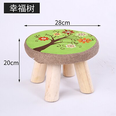 Heltre liten krakk sko skiftekrakk liten rund krakk stue sofa krakk lav krakk benk stol: 11